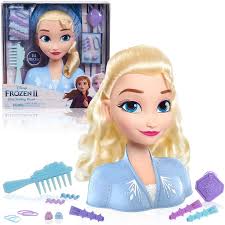 JP Disney Styling Frozen 2 Elsa Styling Head, Dolls and Accessories,  Pretend Play, Gifts for Kids 3 and Up, 20x15x10 cm : Amazon.co.uk: Toys &  Games
