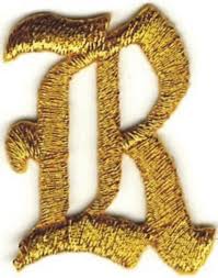 Learn how to write a fundraising letter. 1 1 8 Fancy Metallic Gold Old English Alphabet Letter R Bestickt Patch Ebay