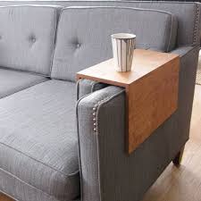 The Original Couch Arm Wrap Solid Wood Custom Arm Rest Table For Sofa Drink Laptop Straight Arm Arm Rest Table Couch Arm Table Space Saving Furniture