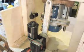 Diy spindle sander using a hand drill. Simon Heslop S Oscillating Spindle Sander