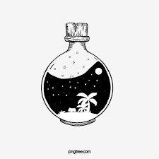 Bed Clipart Black And White Png Hand Drawn Style Black And White Bottle Lineart Hand Drawn Style Bottle Black Png Transparent Clipart Image And Psd File For Free Download In 2020 How To Draw Hands Bubble Drawing