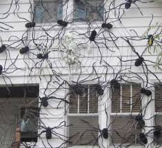 Crazy Spider House Outdoor Halloween Decorations Creative Halloween Decorations Outdoor Halloween Halloween Outdoor Decorations