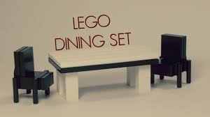 It turns out that the large lack coffee table is perfect as a lego play table. Lego Modern Dining Set Moc Tutorial Youtube