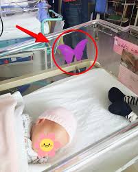 Si vous voyez un autocollant de papillon violet près d'un nouveau-né, mieux  vaut savoir sa signification