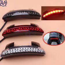 1pcs Motorcycle Rear Fender Edge Led Tail Warning Stop Light Smoke Red Clear Lens For Harley Iron 883 Xl883n Xl1200n Cafe Racer Cafe Racer Headlight Motorcycle
