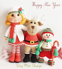 Amigurumi Tini Mini Kiz Yapilisi Free Pattern Tini Mini Dolls Tiny Mini Design Christmas Crochet Christmas Knitting Crochet Deer