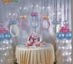 Baloes Decorados Para Cha De Fraldas Baby Shower Decorations Decoracion Baby Shower Baby Shower Balloons