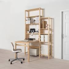 Ivar Storage Unit With Foldable Table Pine Ikea In 2021 Foldable Table Ikea Desk Storage