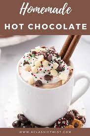 Homemade Hot Chocolate Recipe Recipe In 2021 Hot Chocolate Recipes Hot Chocolate Recipe Homemade Homemade Hot Chocolate