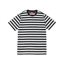 Black And White Striped Tee Supreme Bar Stripe Tee 78 Liked On Polyvore Featuring Tops T Shirts Striped Top Stripe T Shirt Striped Tee Stripe Striped Tee Black Tee Stripe Tshirt