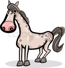 horse farm animal cartoon illustration | Stock vector | Colourbox