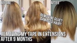 If you want to remove your extensions at home, there are a few ways to do so, one of which involves using an adhesive remover. Removing My Tape In Extensions Glue Residue Youtube