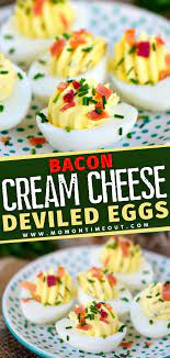 Bacon Cream Cheese Deviled Eggs Dip Recipes Appetizers Homemade Recipes Delish Recipes
