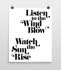 Stay Classic Listen To The Wind Blow Poster Print Desert Decor Airbnb Fleetwood Mac Lyrics