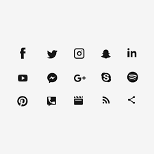 Black Social Media Icons Social Media Icons Social Media Social Media Logo Png Transparent Clipart Image And Psd File For Free Download Icon Design Hipster Hintergrund Icon Set