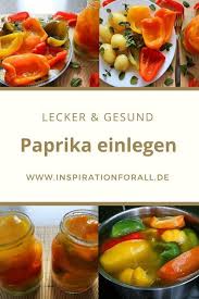 Paprika Einlegen Einfaches Schnelles Rezept Food Kimchi Fruit