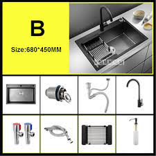 Shop target for fits inside kitchen sink bath tubs & seats you will love at great low prices. Alm 108 Kitchen Sink Set High Quality 304 Stainless Steel Single Sink Household Vegetable Washing Basin Sink Hot Sale 68 45cm Kitchen Sinks Aliexpress