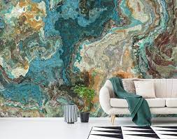 Dark Turquoise Stone Or Marble Texture Vinyl Wallpaper Peel Stick Abstract Wallpaper Abstract Wallpaper Vinyl Wallpaper Turquoise Wallpaper