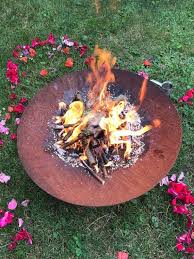 Feuerschale Aus Edelrost Grillschale Gartenfeuer Perfekt Etsy Fire Bowls Bowl Garden Party
