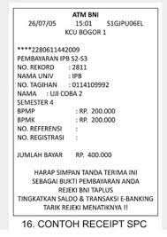 So please help us by uploading 1 new document. Twitter à¤ªà¤° Kesmah Bem Km Ipb Bni Atm Ini Contoh Struk Bayar Spp Via Atm Jangan Lupa Simpan Struk Transferny Sbg Bukti Bayar Spp Ipbofficial Http T Co Ajuosjrurp