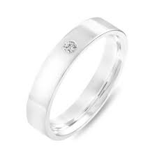 Platinum Diamond Wedding Ring Diamond Wedding Band Womens Wedding Band Mens Flat Wedding Band 4 Mm Anniversary Ring Handmade Platinum Diamond Wedding Ring Womens Wedding Bands Diamond Diamond Wedding Bands