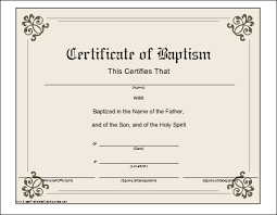 This printable baptismal certificate has a classic look and. Baptism Certificate Printable Certificate
