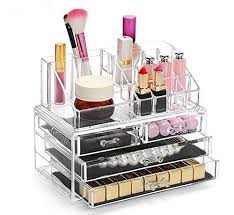 Display4top Organisateur Maquillage Acrylique Boite A Bijoux Transparent Rangement De Maquillage Pinceaux 4 Tiers Tiroirs Epicerie Au Meilleur Prix Livree Sur Rangements Maquillage Boite Rangement Maquillage Maquillage