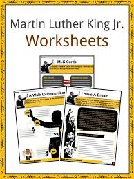 How much do you know about the life of civil rights activist martin luther king, jr.? Martin Luther King Jr Facts Worksheets Activism History Death Kids