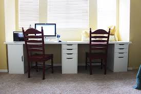 Office Space With The Ikea Alex System And Linnmon Table Tops Very Mom Linnmon Table Top Ikea Guest Room Office