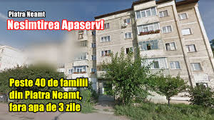Date identificare detalii contact stare firma date financiare pozitia in top localizare alte firme similare. NesimÈ›irea Apaserv Peste 40 De Familii Din Piatra NeamÈ› FÄƒrÄƒ ApÄƒ De 3 Zile