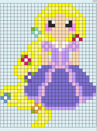 Rapunzel Perler Bead Pattern In 2020 Perler Bead Disney Hama Beads Disney Disney Cross Stitch
