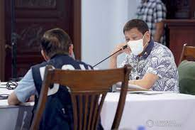 Maybe you would like to learn more about one of these? President Rodrigo Roa Duterte Confers With Health Secretary Francisco Duque Iii During A Meeting With The Inter Agency Task Force On The Emerging Infectious Diseases Iatf Eid Core Members At The Presidential Guest House
