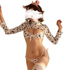 Amazon.com: Cosplay Costume Anime Sexy Mini Cow Bikini Lingerie Set Maid  outfit Dalmatian Milk Leopard Swimsuit (2082) : Clothing, Shoes & Jewelry