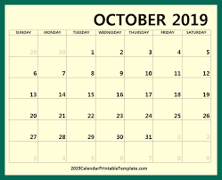 October 2019 Calendar Spanish Https Www 2019calendarprintabletemplate Com Calendario 2019 Html