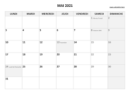 Ou regardez le calendrier en 2021. Calendrier Mai 2021 A Consulter Ou Imprimer Calendrier Best