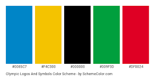 Olympic Logos And Symbols Color Scheme Black Schemecolor Com