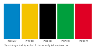 olympic logos and symbols color scheme black schemecolor com