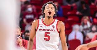 Moody was named the sec freshman of the year after averaging 16.8 points, 5.8 rebounds, 1.6 assists and one steal in 32 games with the razorbacks. Moses Moody Arkansas Shooting Guard