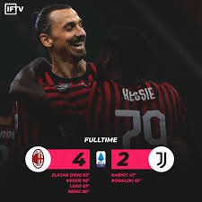 Serie a kickoff time : Italian Football Tv On Twitter 47 Milan 0 1 Juve Rabiot 53 Milan 0 2 Juve Ronaldo 62 Milan 1 2 Juve Ibra 66 Milan 2 2 Juve Kessie 67 Milan 3 2 Juve Leao 79 Milan 4 2