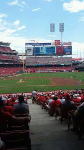 great american ball park section 129 row jj home of