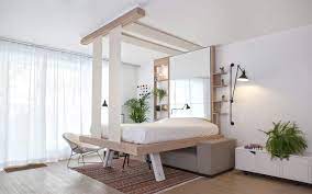 Elle peut également s'intégrer de différentes façons dans la maison : Lit Escamotable Bedup La Solution Pour Les Petits Espaces