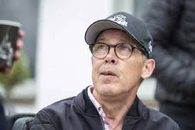 The three speedway world champions, Ole Olsen, Hans Nielsen and Erik  Gundersen, are gathered in