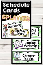 Daily Visual Schedule Cards In 2020 Schedule Cards Daily Schedule Cards Classroom Management