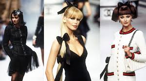 Black dress and hairstyle is the best hairstyle to try now! 24 Times A Simple Black Bow Was The Star Of Chanel S Catwalk Hair Look British Vogue