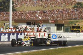 Maybe you would like to learn more about one of these? Hungaroring Budapest Hungary 8 10 August 1986 Ayrton Senna Lotus 98t Renault Overtakes Nigel Mansell Williams Fw11 Honda They Finished In 2nd And 3rd Positions Respectively Ref Motorsport Catalogue P 29 86 Hun 11