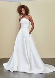 (37,158 results) short wedding dress with sleeves. Strapless A Line Simple Wedding Dress Kleinfeld Bridal