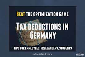 Make Use Of All Those Tax Deductions Germany Has To Offer | Sib