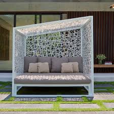 Maybe you would like to learn more about one of these? Contemporary Daybed Geometric Sky Line Design Metal Garden Canopy