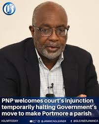 The Opposition People's National Party has welcomed the Supreme Court's  decision to grant an interim injunction temporarily halting the  government's push to declare Portmore as Jamaica's 15th parish. Fitz  Jackson, Member of