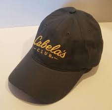 Cabela S Club Baseball Hat Cap Grey Yellow Embroidery Adjustable Sporting Goods Club Baseball Baseball Hats Unisex Baseball Cap